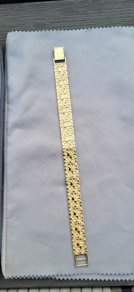 14k Gold Nugget Bracelet