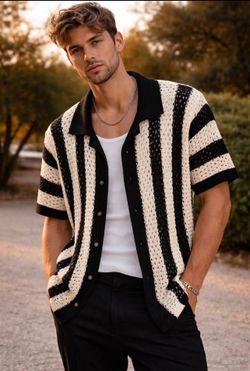NOVA MEN Summer knitted Shirt