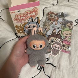 Grey Labubu Macaron Series