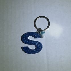 glitter handmade resin keychain