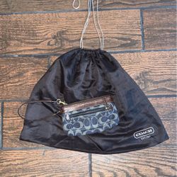 Coach Wallet With Silk String Bag Included 