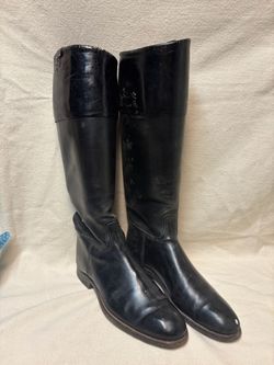 Vintage Leather Horse Back Riding Equestrian Boots