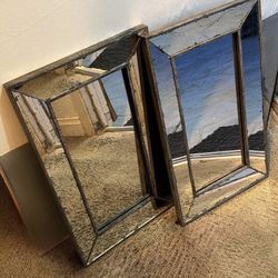 Set Of 2 Wall Mirror Decorations, Home Good Brand , $25