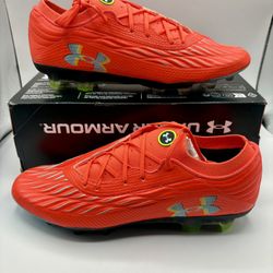 MSRP $250 Under Armour Magnetico Elite 4 FG Soccer Cleats Red Mens Size 10.5 New