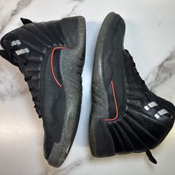 Air Jordan 12 Retro Utility Black Sneakers DC1062-006 Size 8