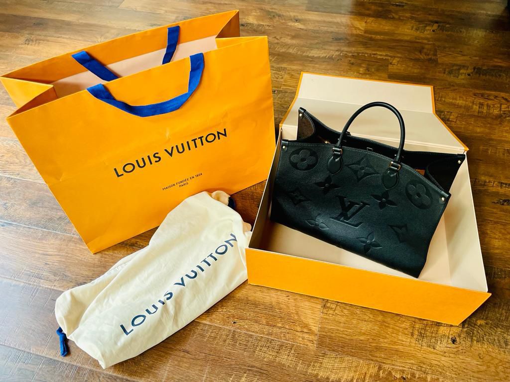 Brand New Louis Vuitton On the Go Tote  In Monogram Empreinte Leather