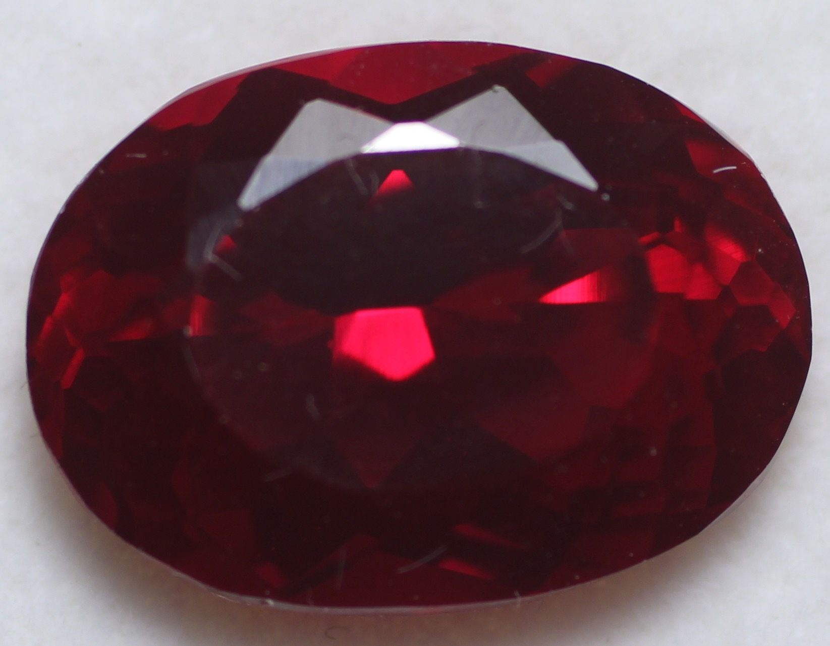 Red Blood Mozambique Ruby  Oval Cut  Loose Gemestone