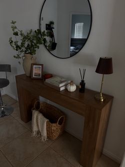 Wood Console Table Entryway Table