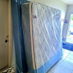 NEW KING PILLOW TOP MATTRESS AND BOX SPRING -- Also Available In All Sizes.