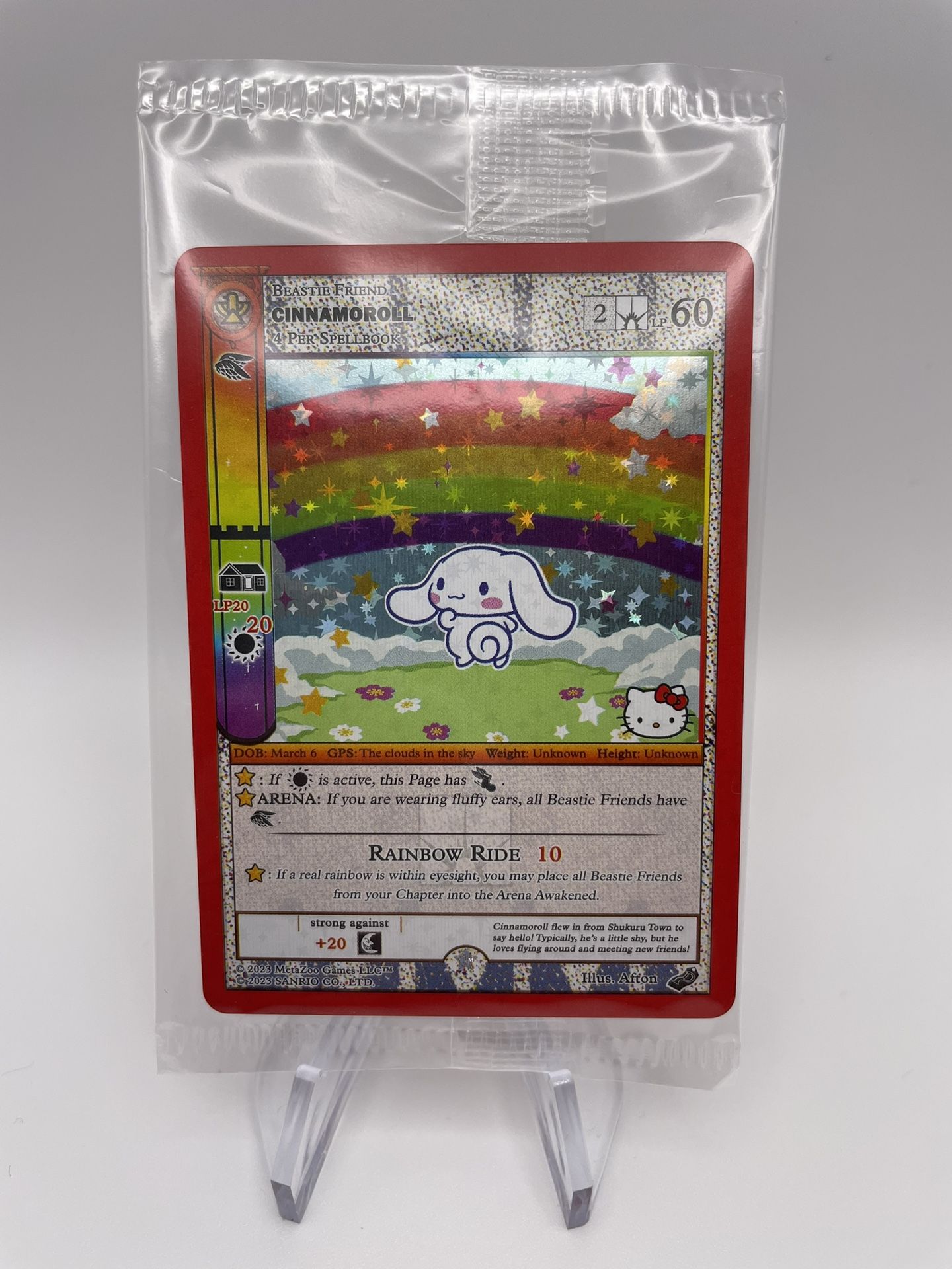 SDCC 2023 MetaZoo x Hello Kitty Cinnamoroll Sanrio Exclusive Promo Card