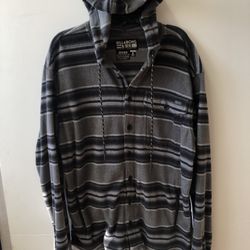 Billabong Men’s Super Soft Fleece Button Up Hoodie.