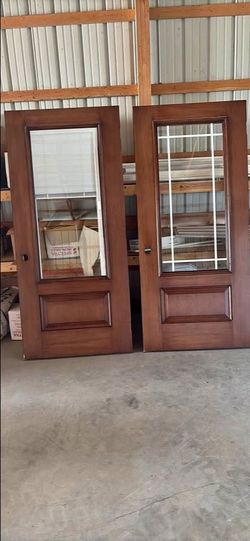 Brand New exterior Doors with Glass Panels
