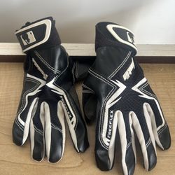 Franklin Sports MLB Free Flex Baseball Batting Gloves - Black/Gray/White - Youth Small - 1 Pair