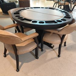 6pc  Folding Game/Casual Dining Table Set