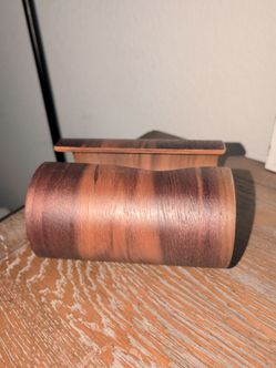 Handcrafted Walnut Wood Facial Tissue Box