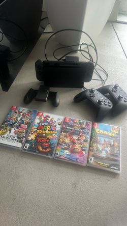 Nintendo Switch with games