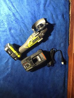 Ryobi Cordless 18V BRUSHLESS Grinder KIT! w/Battery, Handle, & Charger & Blade... ALL for 65 💥💥👍🏽👍🏽