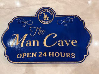 LA Dodgers Man Cave sign