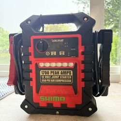 1700 Peak Amps Jump Starter250 Psi Air Conpressor