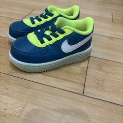 Nike Force 1 Toddler Crater Blue Yellow