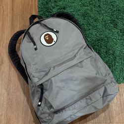 BAPE Ape Head Backpack - Grey - One Size - PreOwned
