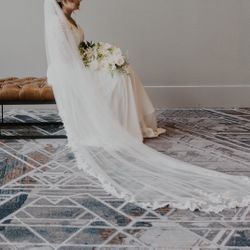 White Lace Chapel Veil