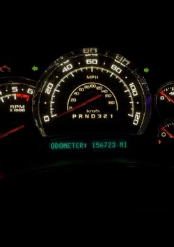 Escalade gauge cluster
