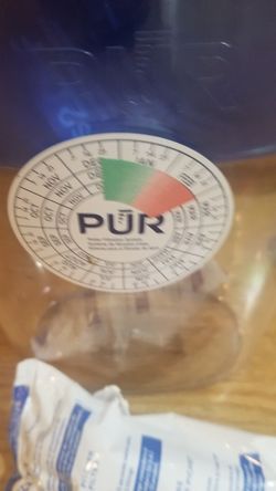 water filter never used with filter