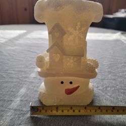 New Lit Snowman w/box 