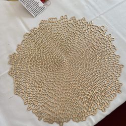 7 Gold Charger Mats 