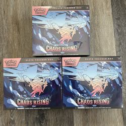 Pokemon Chaos Rising Elite Trainer Boxes (Tear In Wrapper)