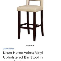 Linon Upholstered Bar Stool