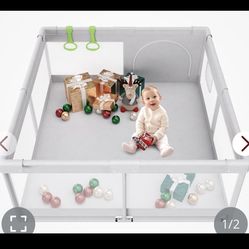 Fodoss Baby Playpen, Playpen For Babies & Toddlers, 47x47 Small Baby Play Pen,Toddler Playpen For Apartment,Play Yard For Baby,Baby Activity Play Fenc