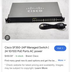 Cisco sf350-24p managed switch