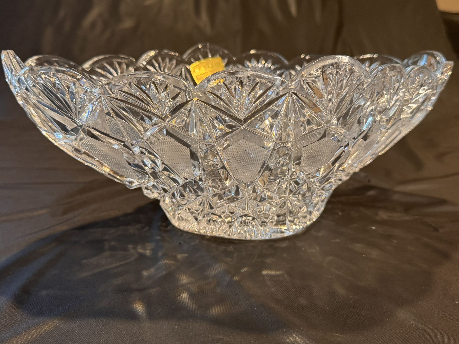 E&R Germany Etched Crystal Pitcher