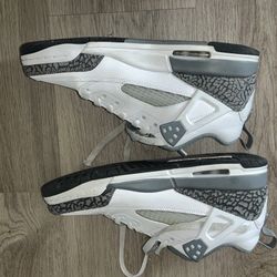 Jordan Spizike Low "White/Cool Grey size 6.5
