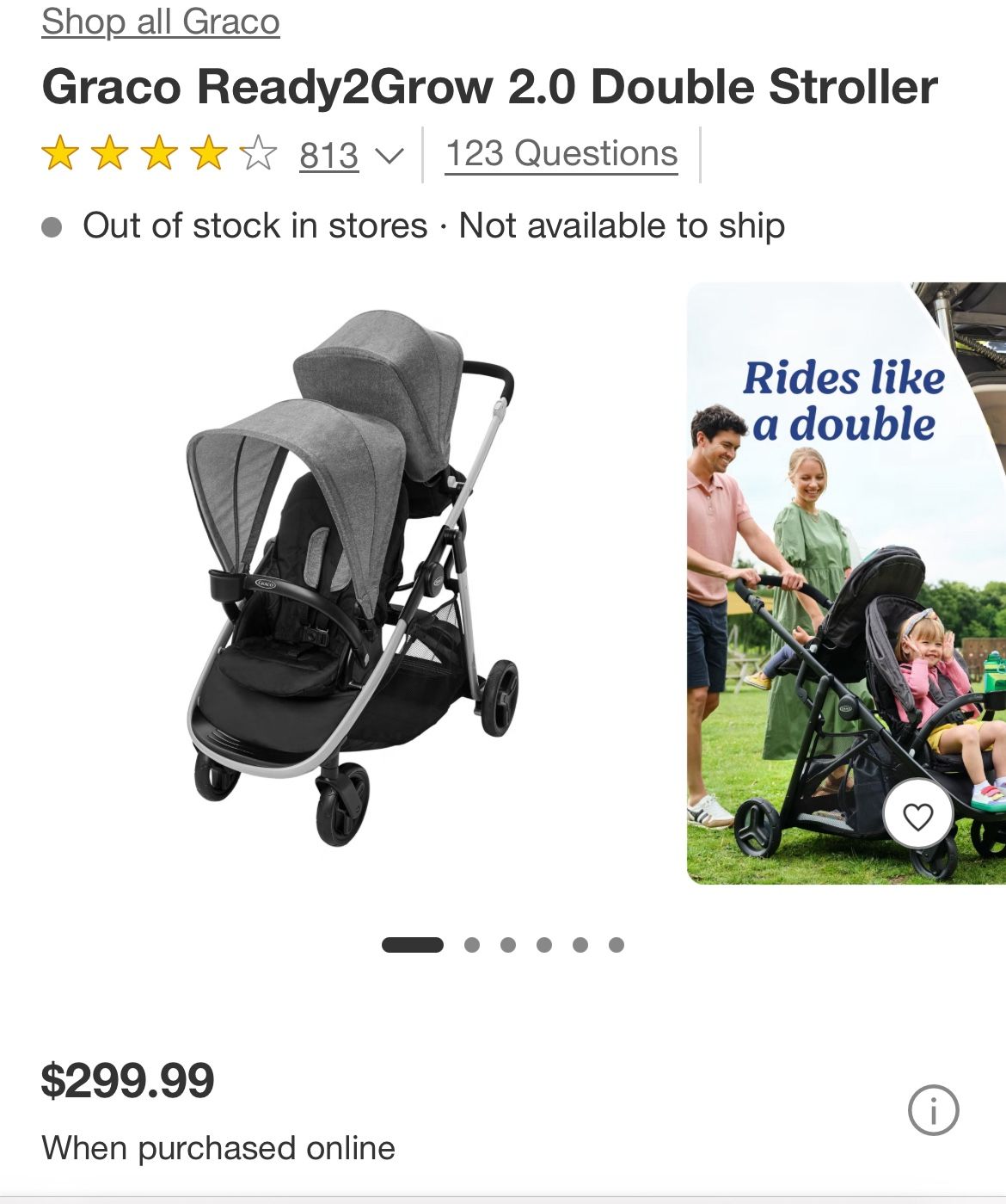 Gracias double stroller