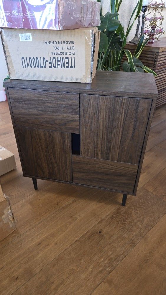 Walker Edison Modern Dark Walnut Console table 