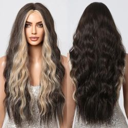 Blonde Brown Full Wig