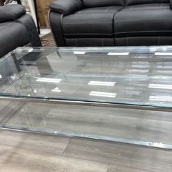Tempered glass coffee table