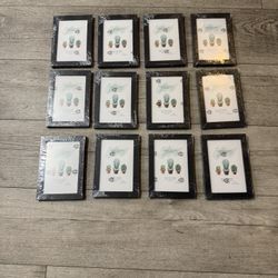 12 Black Picture Frames 4x6 