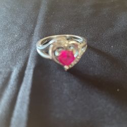 Sterling silver heart ring