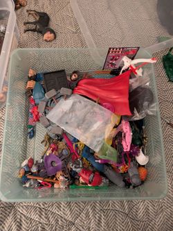Large Lot of Mixed Action Figures and Accessories