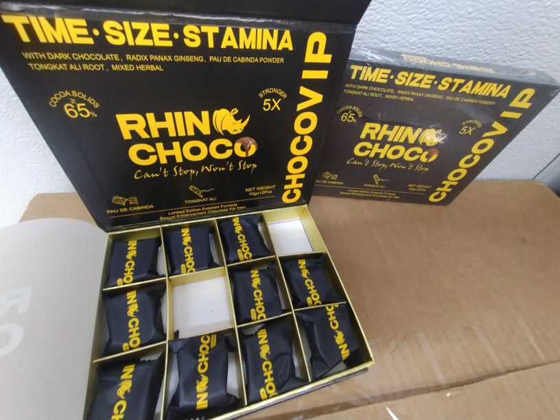 The Original Rhino Choco For Men 12 Packs New