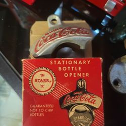 Vintage Cast Iron Star X Coca-Cola Bottle Opener With Original Box