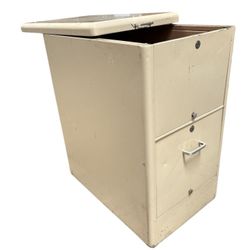 Superfiler Industrial Metal File Cabinet on Wheels w/ Lift Top, Tilt Drawers & Removable Dividers
