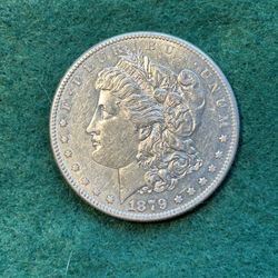 1879 S MORGAN SILVER DOLLAR 