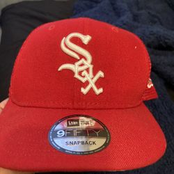 New Era Red White Sox 9Fifty Snapback Hat World Series Patch