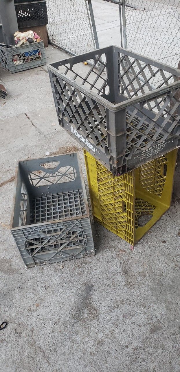 Milk Crates  Each 4 Dollars 