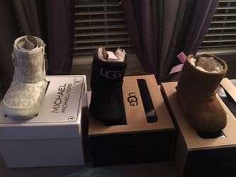 Baby girl uggs and MK boots